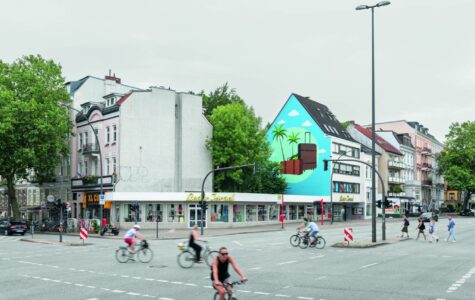 Leder Israel wurde 1890 gegründet und ist damit das älteste Lederwarengeschäft Hamburgs. Der Flachbau im Schulweg, Ecke Osterstraße ersetzte die alte Filiale und wurde Ende 1978 neu gebaut. Foto: Peter Bruns und Claas Möller